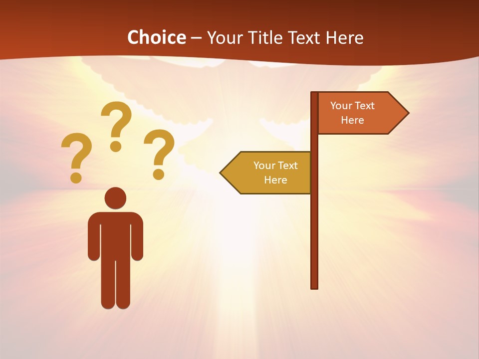 Hope Peace Blue PowerPoint Template