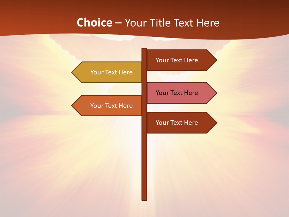 Hope Peace Blue PowerPoint Template