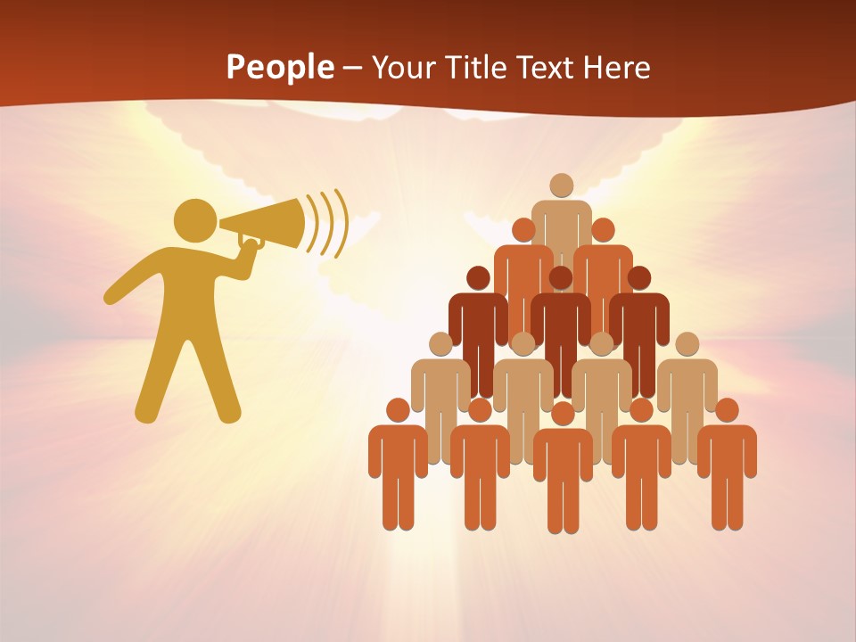 Hope Peace Blue PowerPoint Template