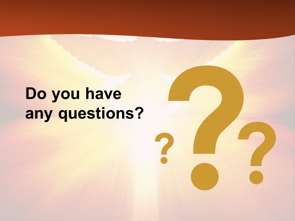 Hope Peace Blue PowerPoint Template