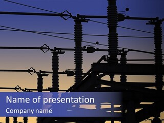 Wiring Blue Pollution PowerPoint Template