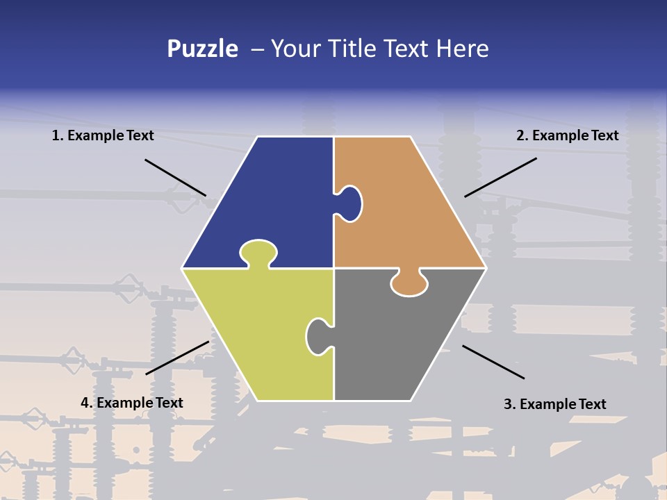 Wiring Blue Pollution PowerPoint Template