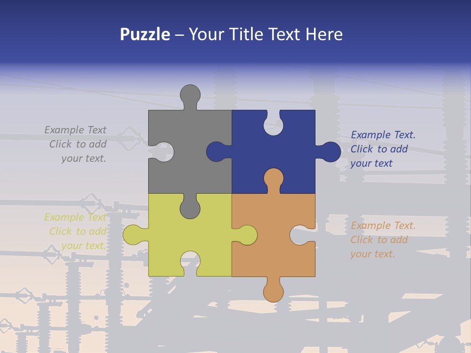 Wiring Blue Pollution PowerPoint Template