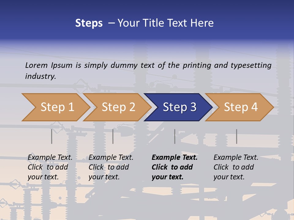 Wiring Blue Pollution PowerPoint Template