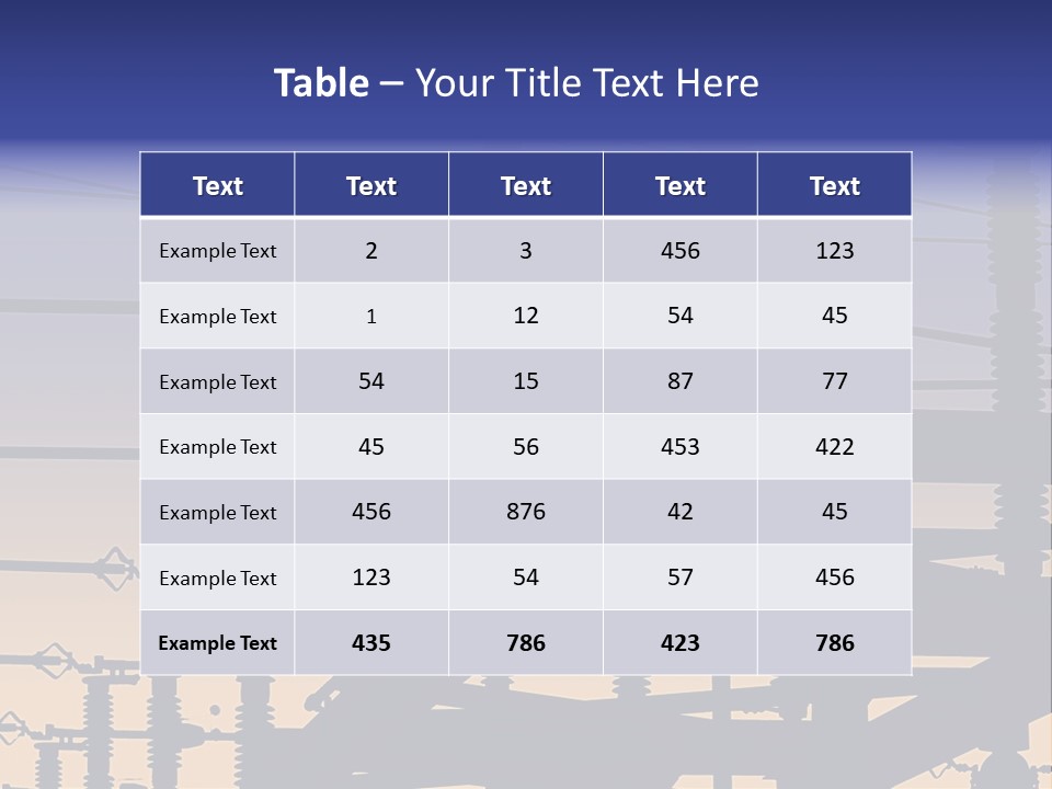 Wiring Blue Pollution PowerPoint Template