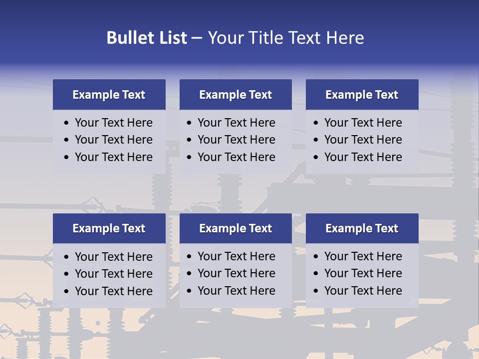 Wiring Blue Pollution PowerPoint Template