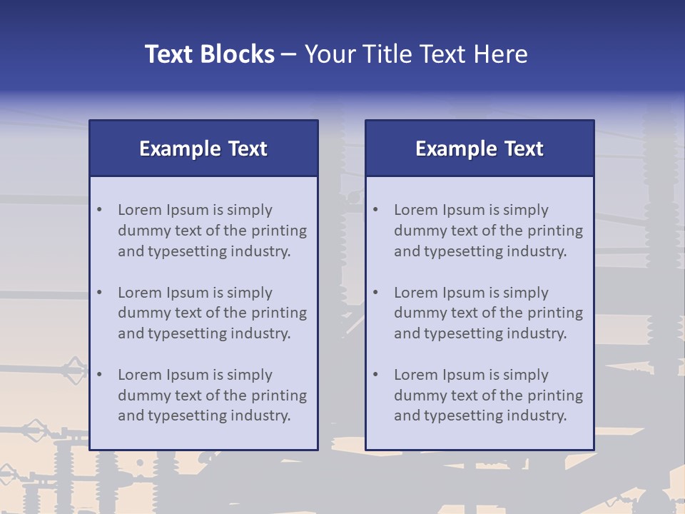 Wiring Blue Pollution PowerPoint Template