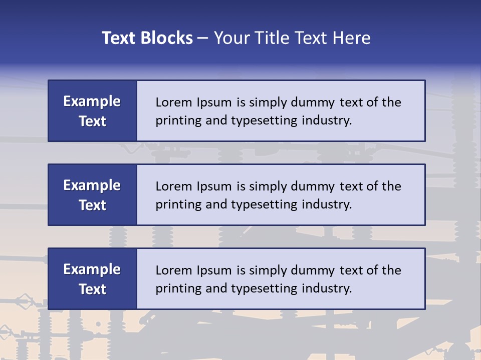 Wiring Blue Pollution PowerPoint Template