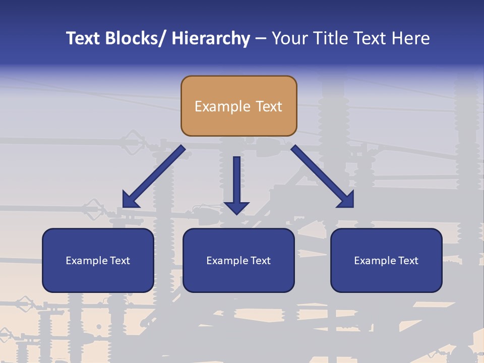 Wiring Blue Pollution PowerPoint Template