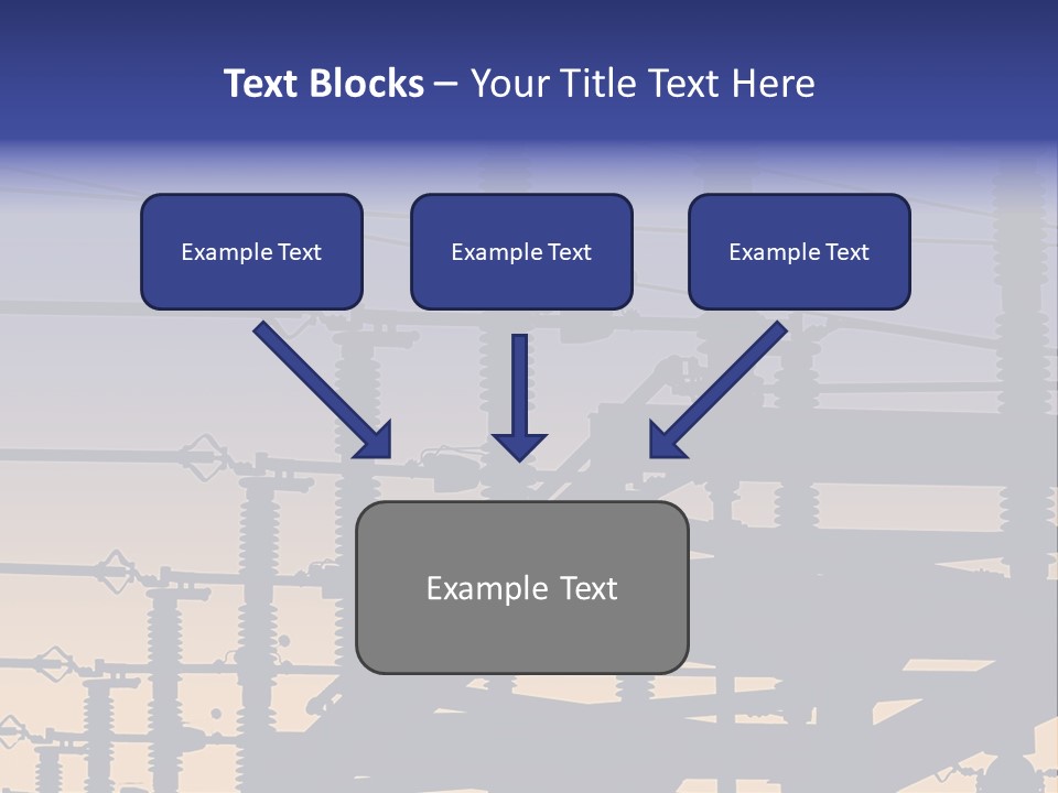Wiring Blue Pollution PowerPoint Template