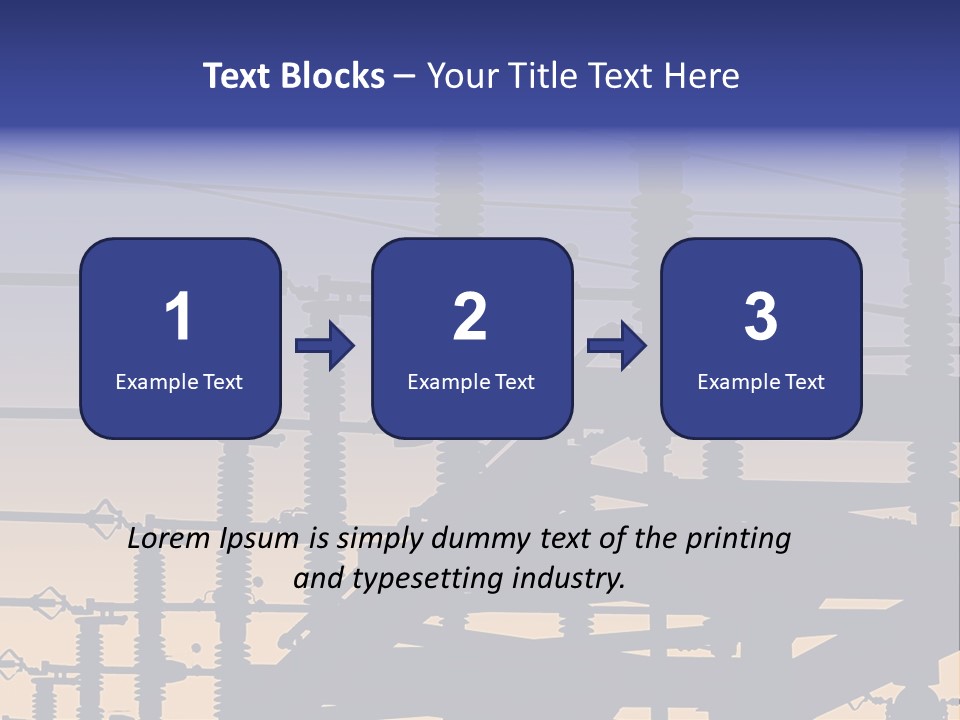 Wiring Blue Pollution PowerPoint Template
