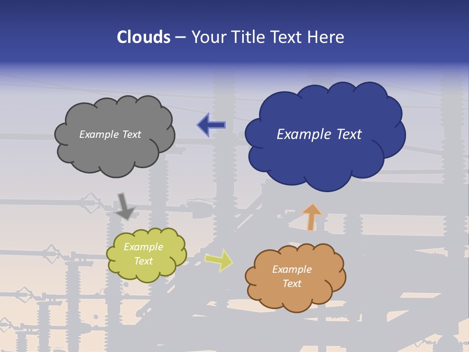 Wiring Blue Pollution PowerPoint Template