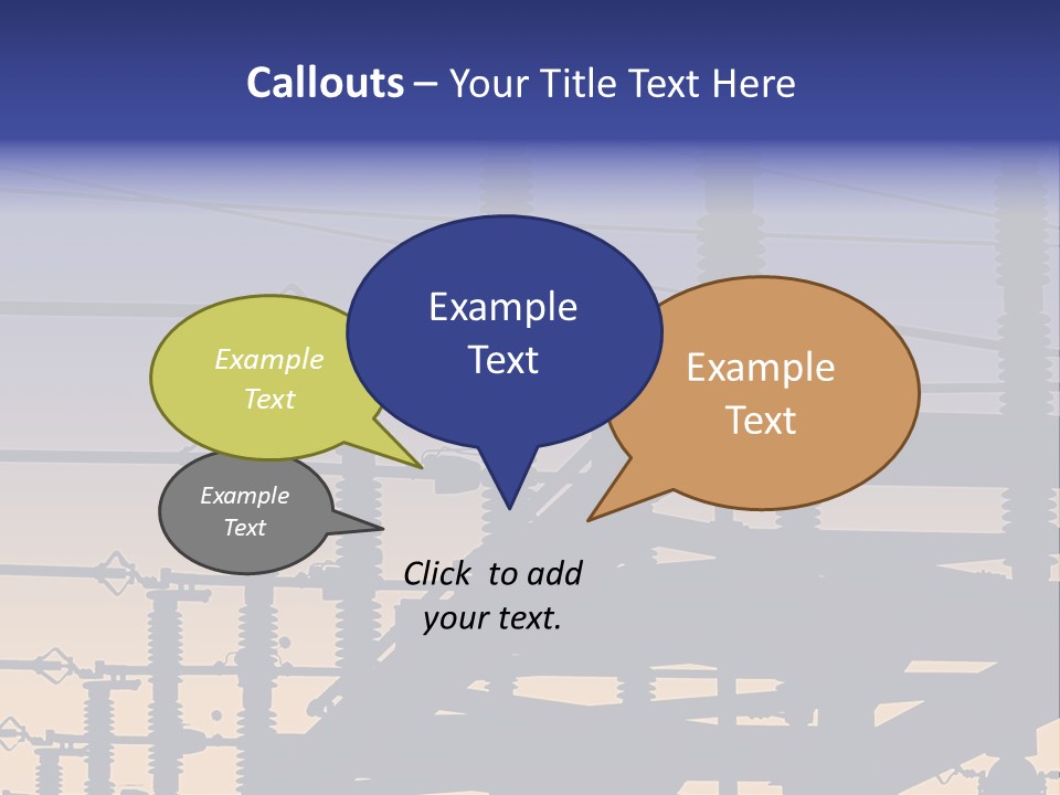 Wiring Blue Pollution PowerPoint Template