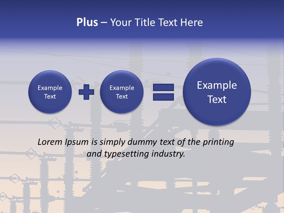 Wiring Blue Pollution PowerPoint Template