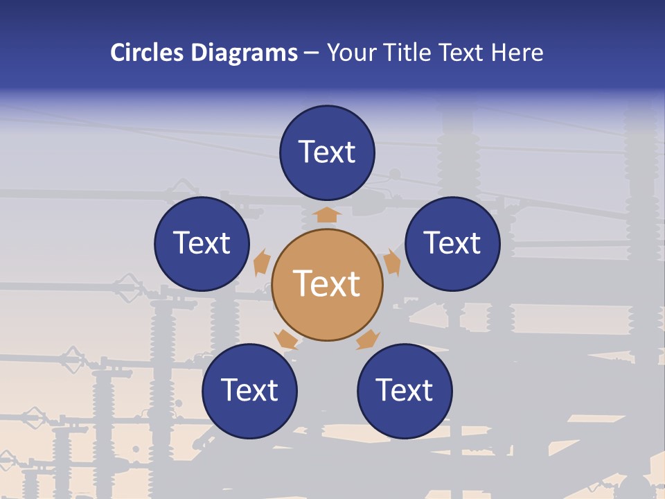 Wiring Blue Pollution PowerPoint Template