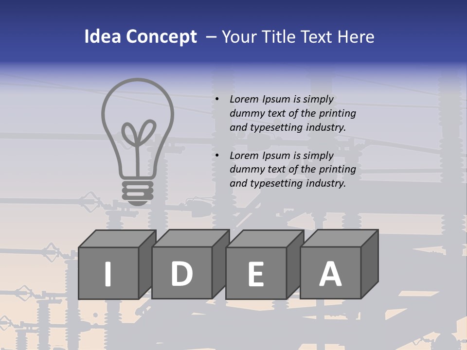 Wiring Blue Pollution PowerPoint Template