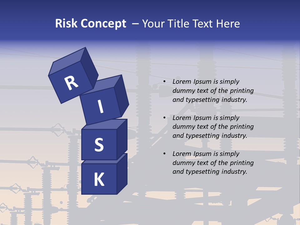 Wiring Blue Pollution PowerPoint Template