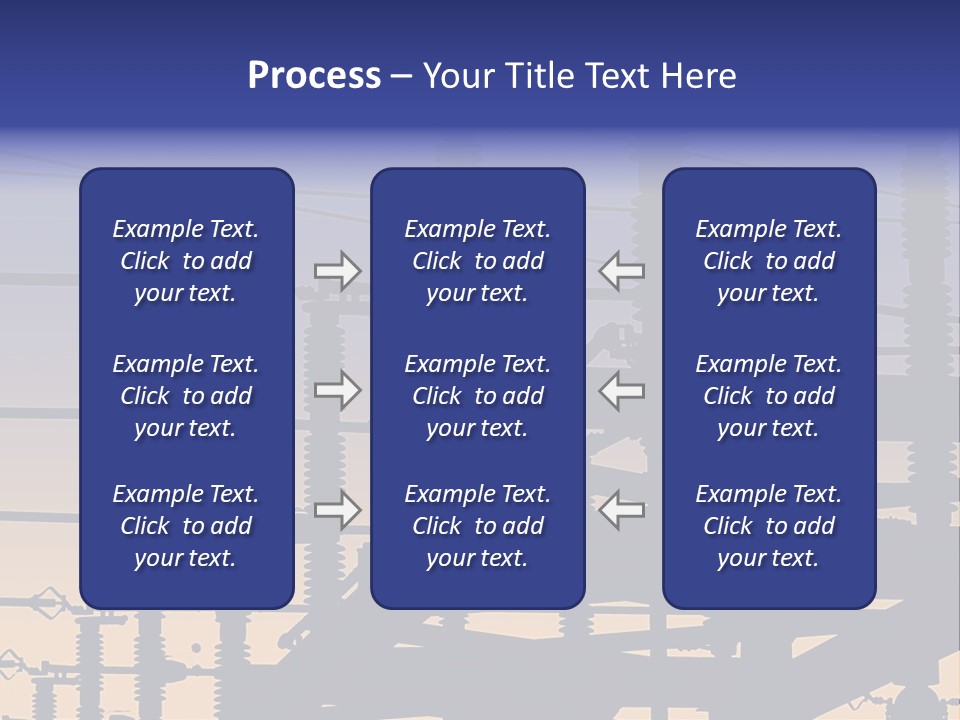 Wiring Blue Pollution PowerPoint Template