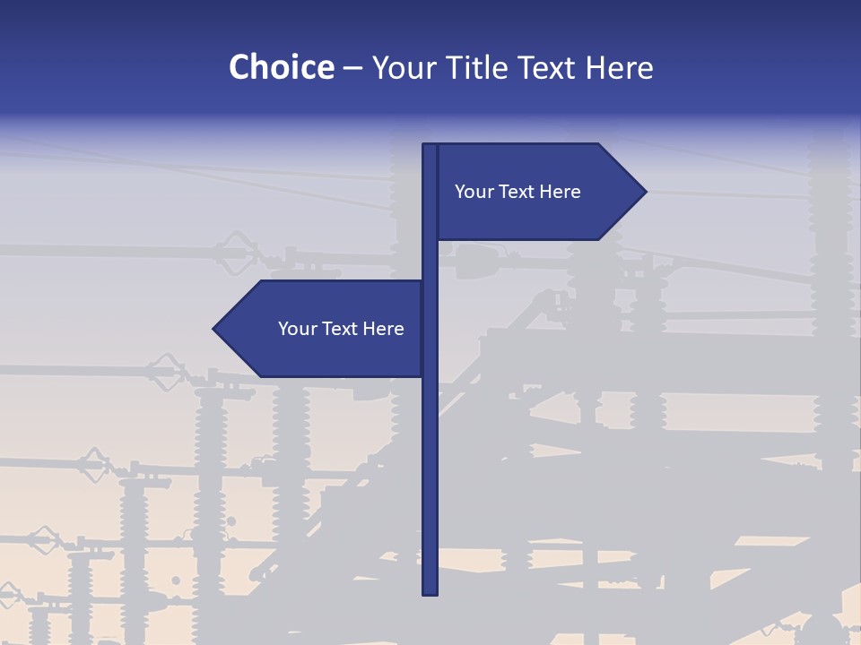 Wiring Blue Pollution PowerPoint Template