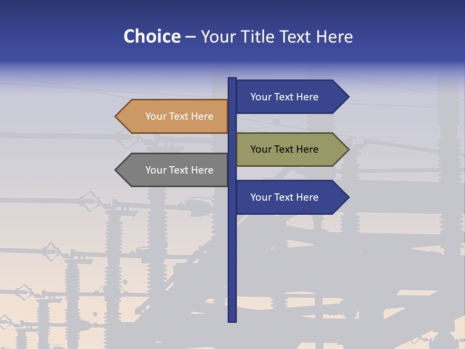 Wiring Blue Pollution PowerPoint Template