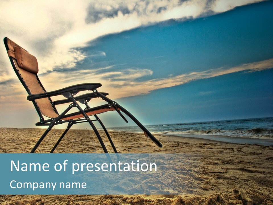 Chair Vacation Break PowerPoint Template