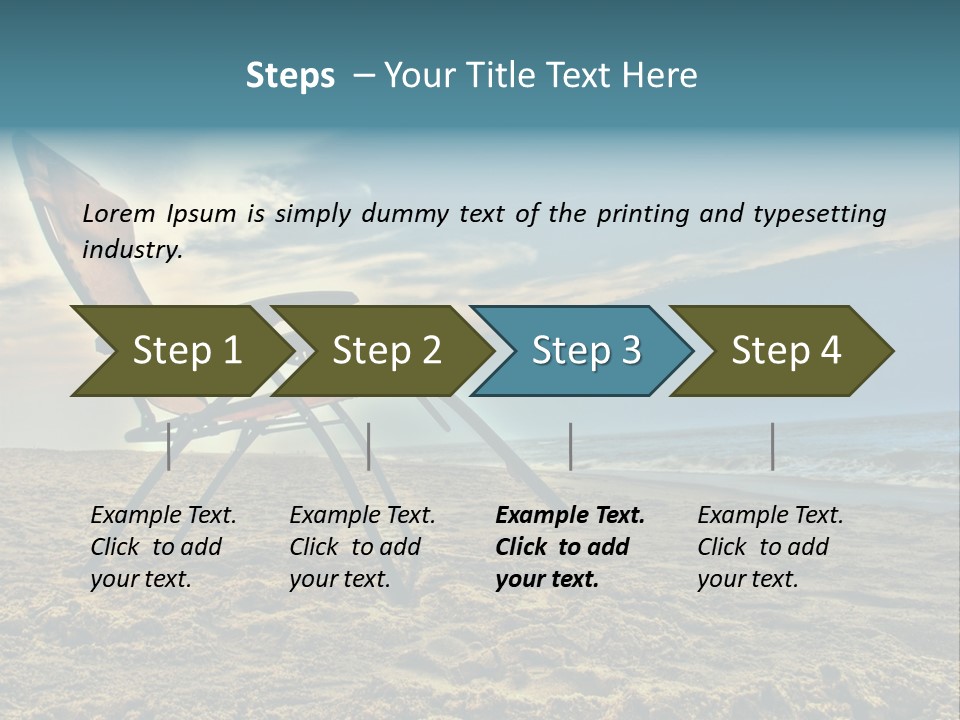 Chair Vacation Break PowerPoint Template