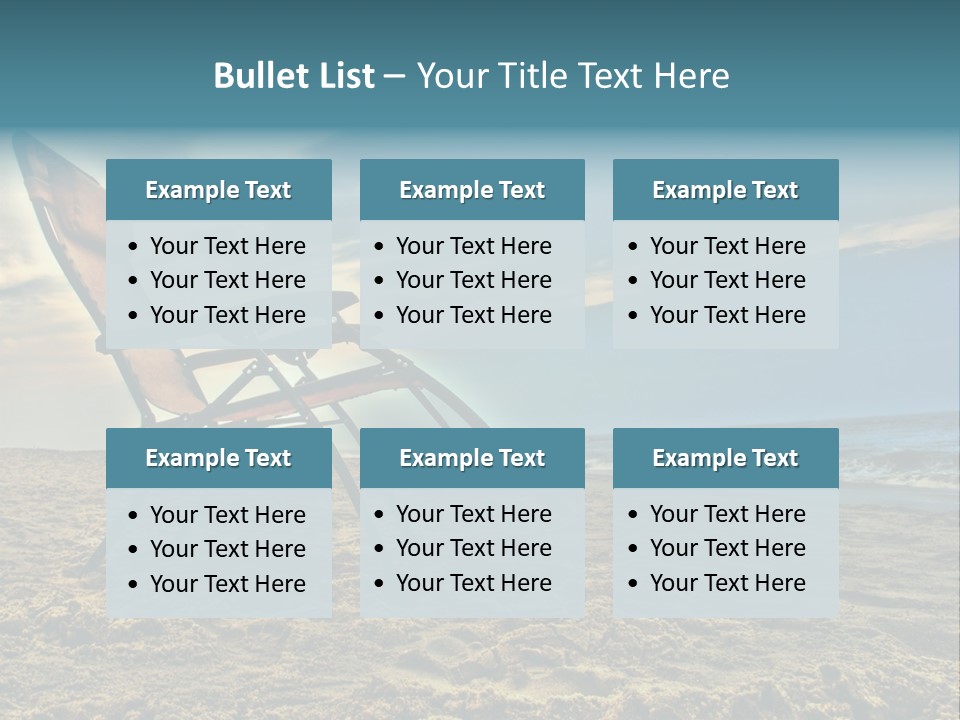 Chair Vacation Break PowerPoint Template