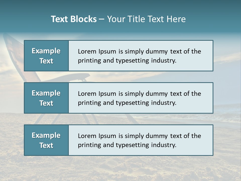 Chair Vacation Break PowerPoint Template