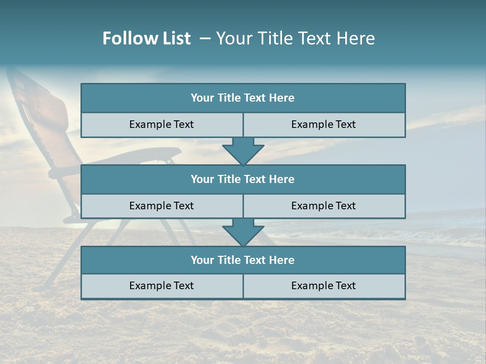 Chair Vacation Break PowerPoint Template