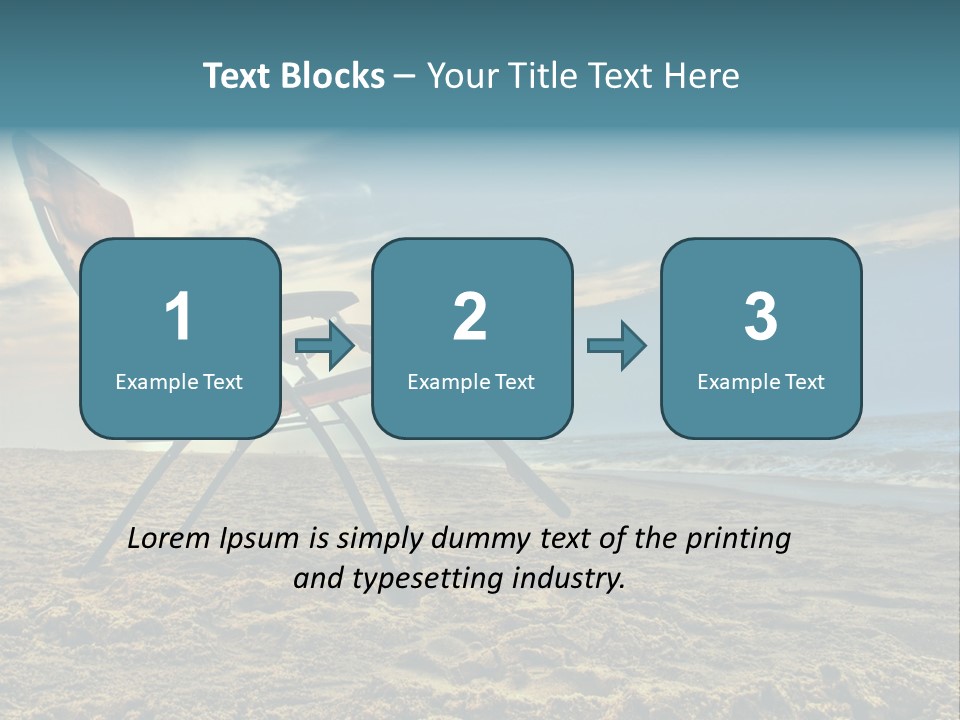 Chair Vacation Break PowerPoint Template