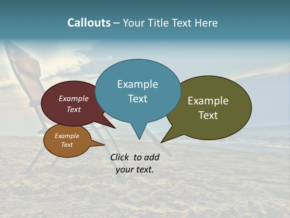 Chair Vacation Break PowerPoint Template