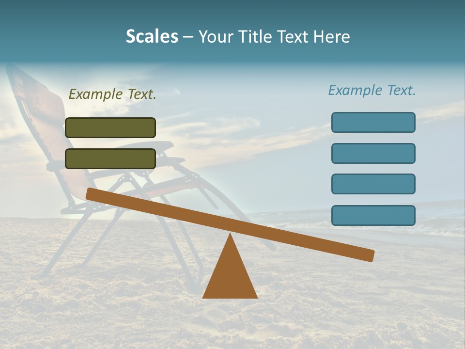 Chair Vacation Break PowerPoint Template