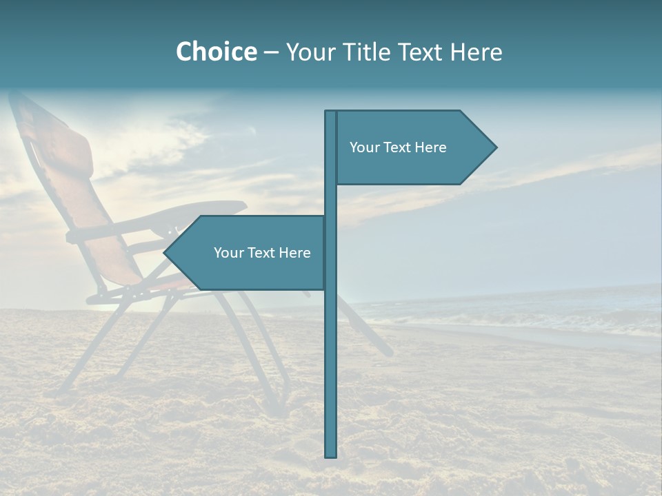 Chair Vacation Break PowerPoint Template