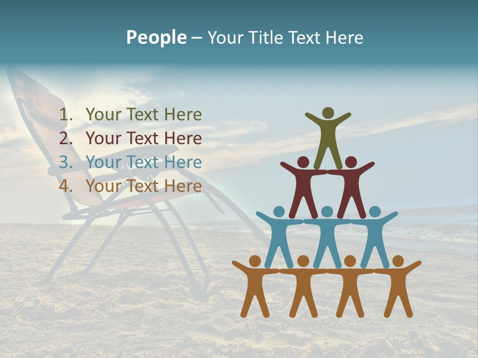 Chair Vacation Break PowerPoint Template