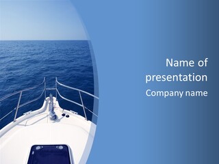 Yacht Marine Vacation PowerPoint Template