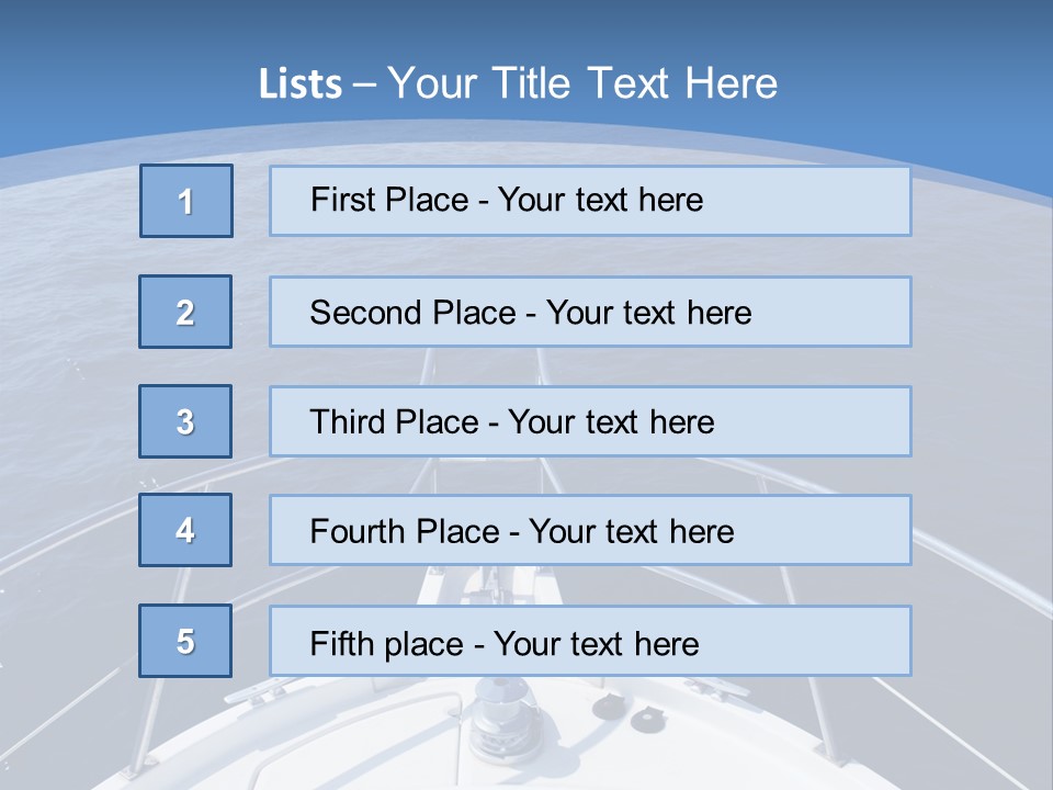 Yacht Marine Vacation PowerPoint Template