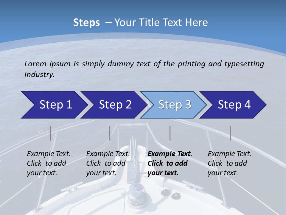 Yacht Marine Vacation PowerPoint Template