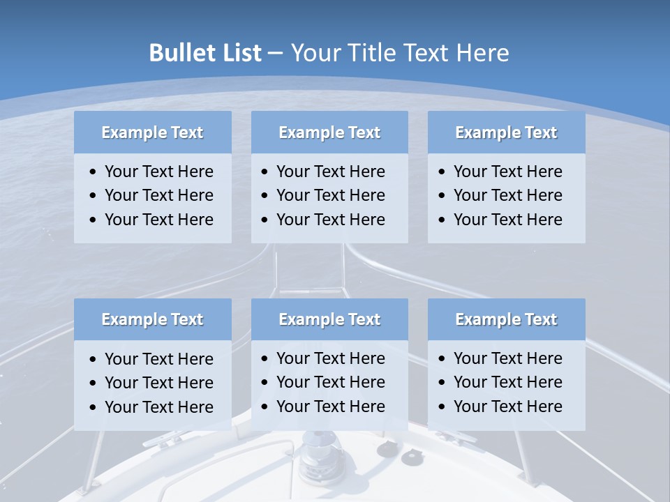 Yacht Marine Vacation PowerPoint Template