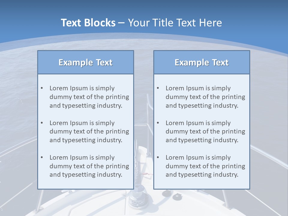 Yacht Marine Vacation PowerPoint Template