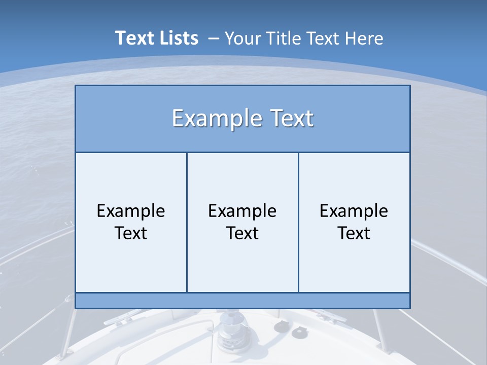 Yacht Marine Vacation PowerPoint Template
