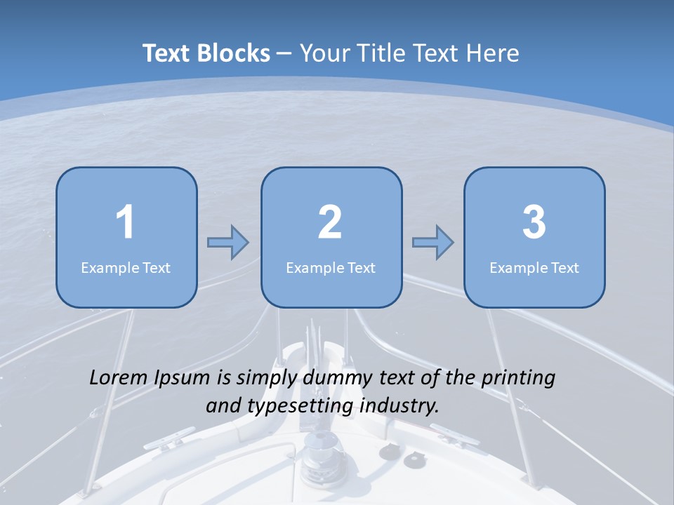 Yacht Marine Vacation PowerPoint Template