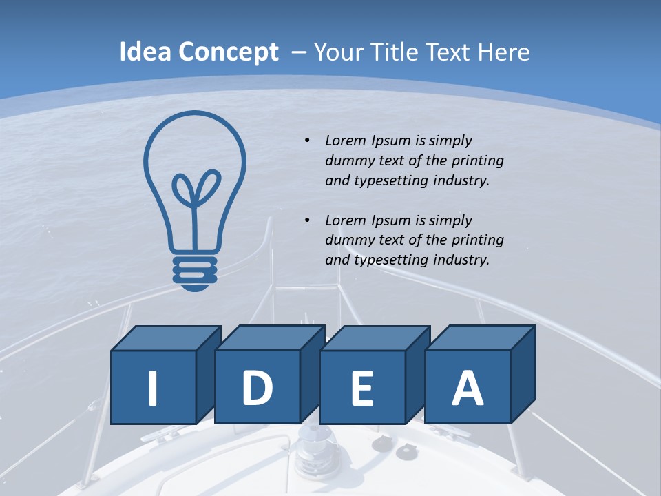 Yacht Marine Vacation PowerPoint Template