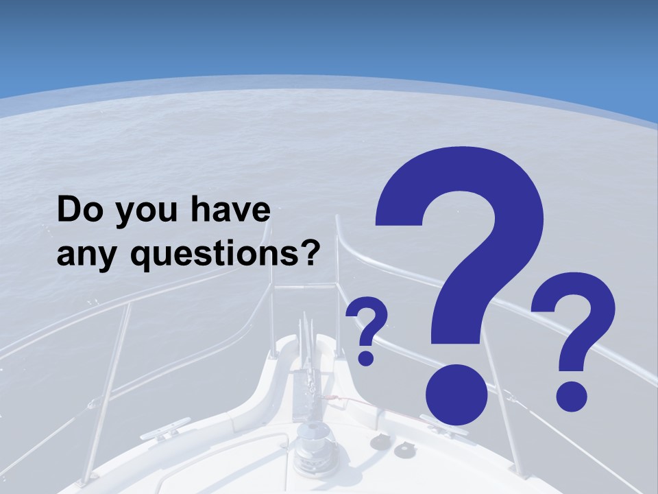 Yacht Marine Vacation PowerPoint Template