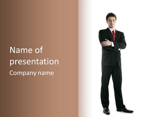 Looking Professional Stand PowerPoint Template