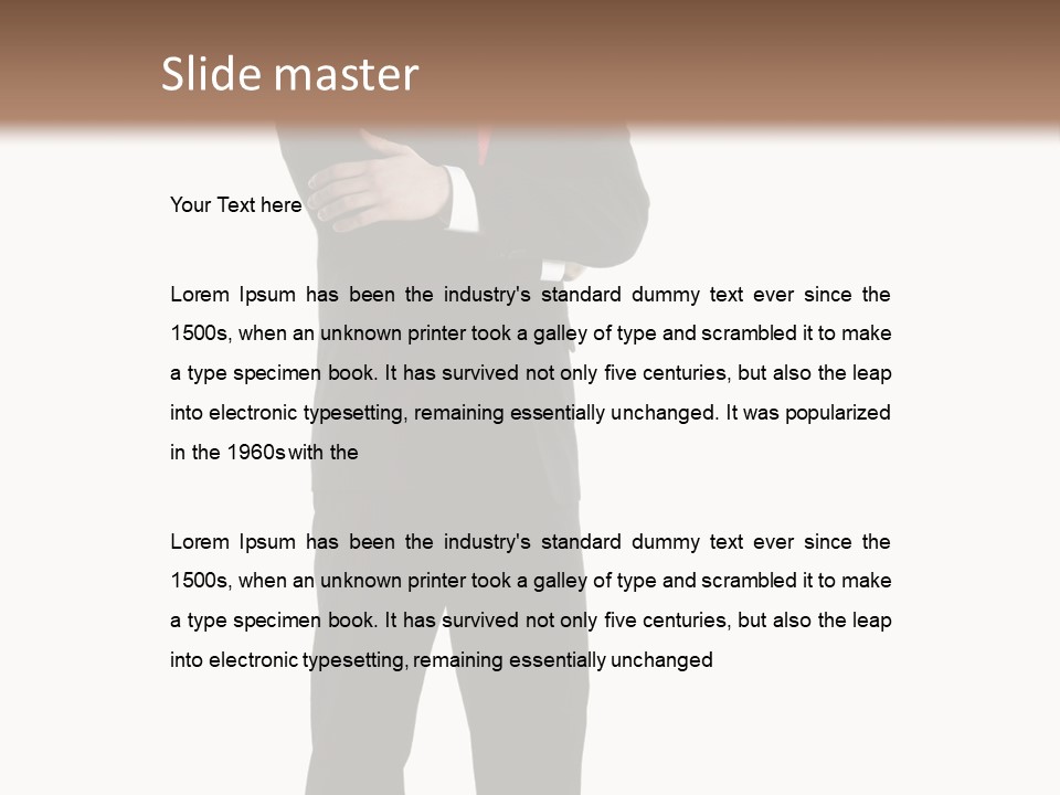 Looking Professional Stand PowerPoint Template