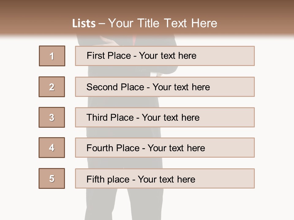 Looking Professional Stand PowerPoint Template