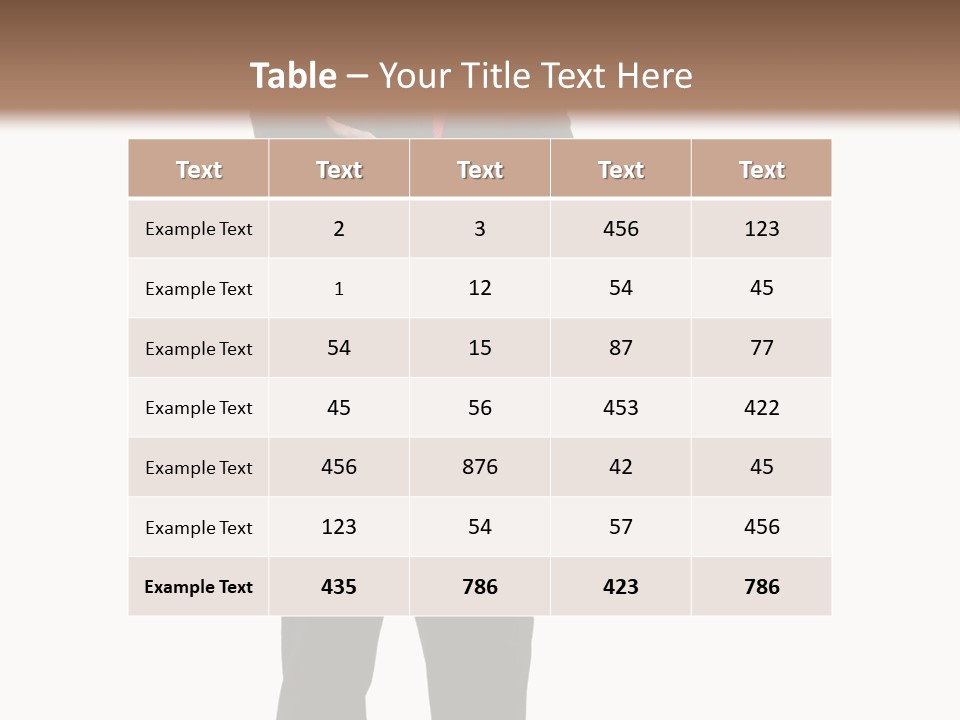 Looking Professional Stand PowerPoint Template