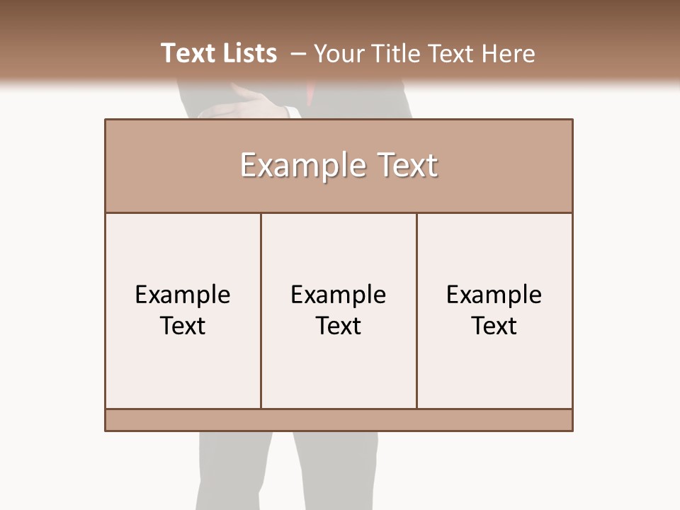 Looking Professional Stand PowerPoint Template