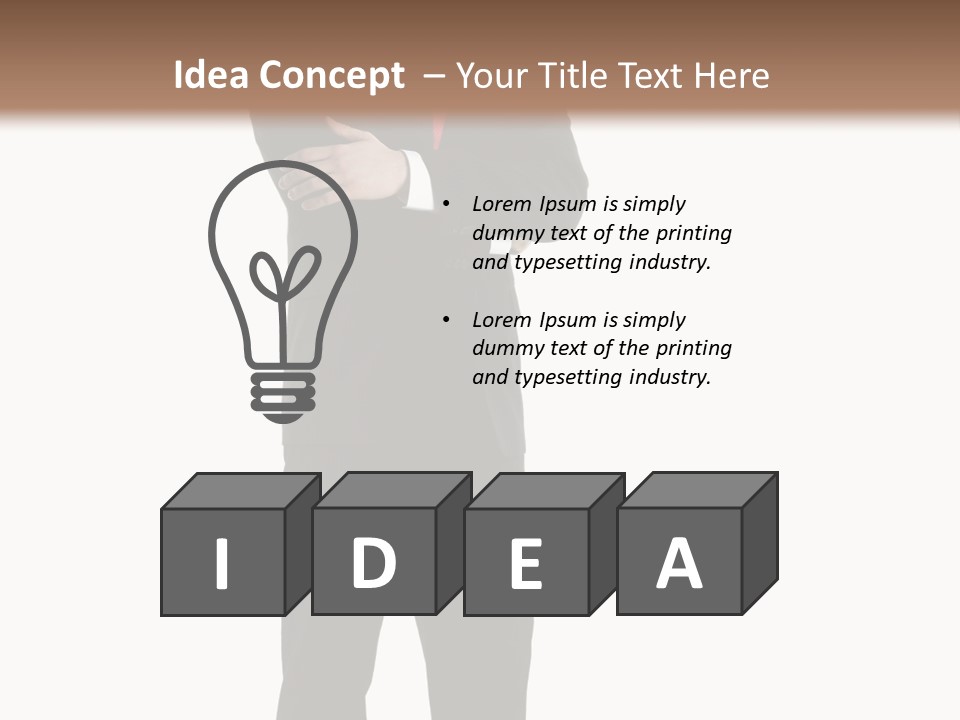 Looking Professional Stand PowerPoint Template