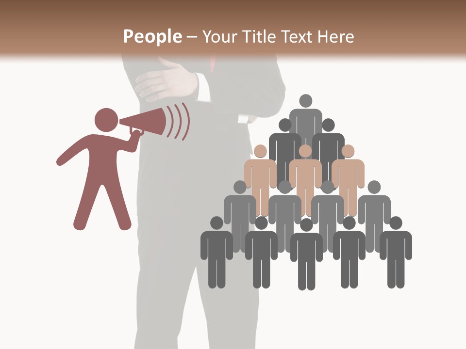 Looking Professional Stand PowerPoint Template